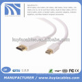 6FT / 1.8M Mini DP para cabo HDMI para Macbook